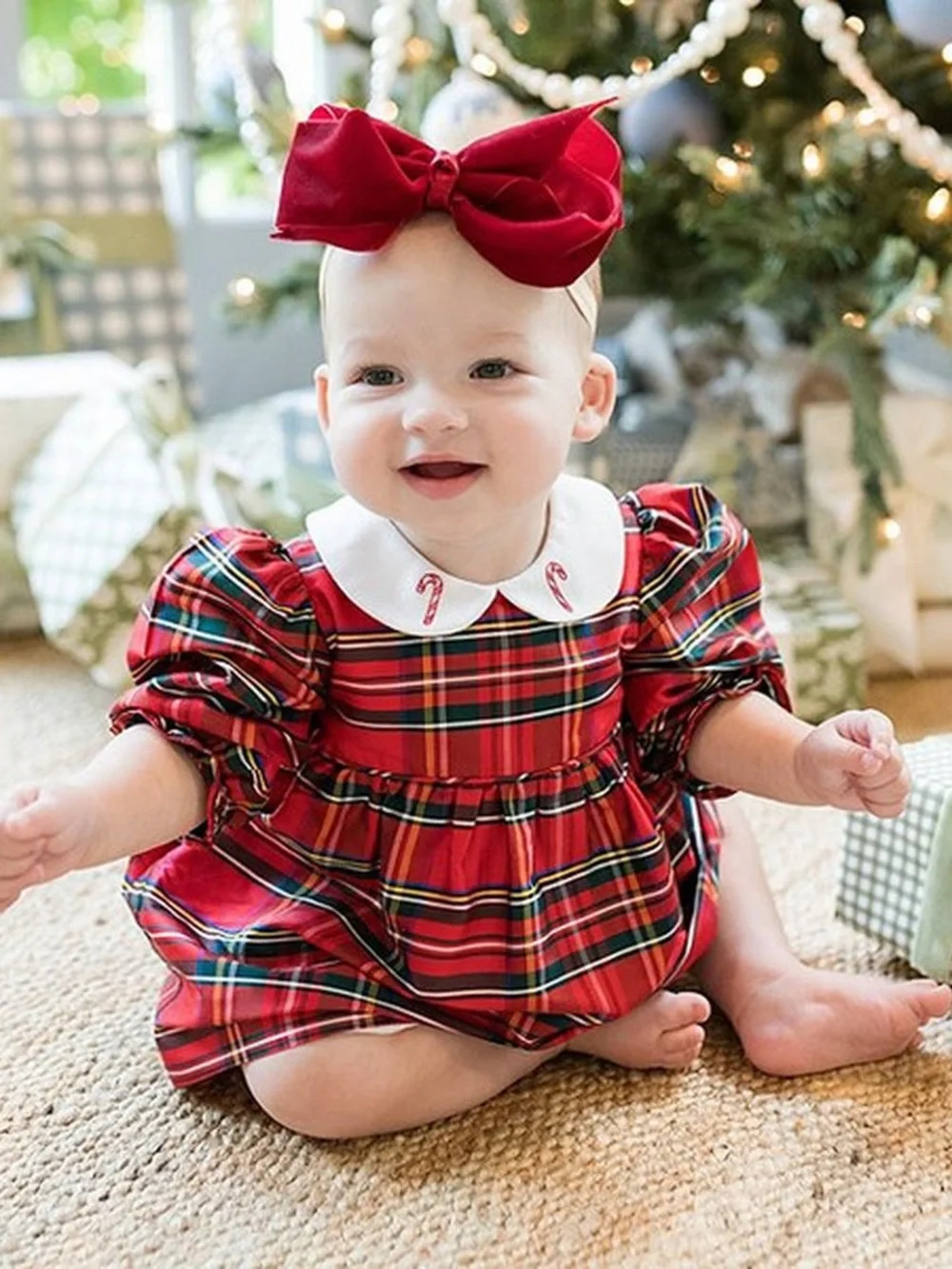 NWT Edgehill Collection The Broke Brooke Baby Girls Cece Tartan Dress Sz 12M